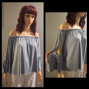 Anthro Off-The-Shoulder Top